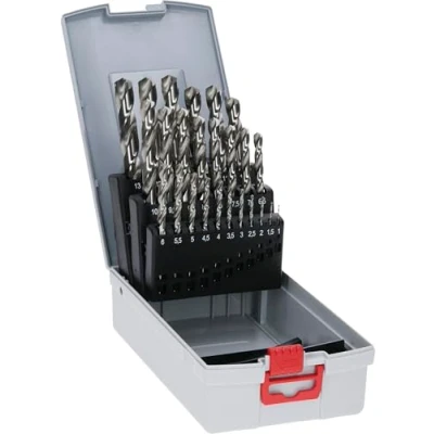 Imagen de Bosch 2 608 587 017 Set de 25 brocas para metal ProBox HSS G, DIN 338, 135 1 13 mm (pack 25)