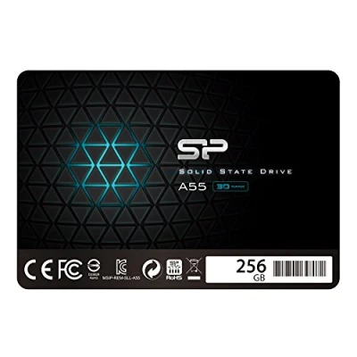 Imagen de Silicon Power SSD 256GB 3D NAND A55 SLC Cache Performance Boost 2.5 Inch SATA III 7mm (0.28&quot;) Internal Solid State Drive