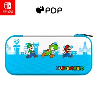 Imagen de Funda PDP Mario Escape, Para Nintendo switch, Con cremallera, Azul y Blanco