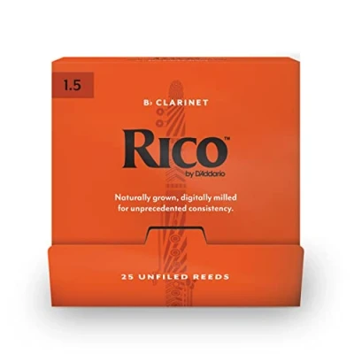 Imagen de Rico by D&#039;Addario Bb Clarinet Reeds, #1.5, 25 Count Single Reeds