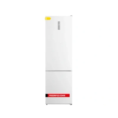 Imagen de Frigorífico Combi, Capacidad 330L, No Frost, Display Puerta, Color Blanco, Luz LED, Crisper, Balcones Ajustables, Estantes de Cristal, Huevera, 40 Db, Eficiencia Energética E