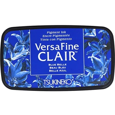 Imagen de Tsukineko Blue VersaFine Belle Clair Almohadilla de Tinta, Material sintético, Color Azul, 5,6 x 9.7 2.3 cm, 76x35mm