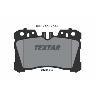 Imagen de TEXTAR 2424501 Juego de pastillas freno preparado para indicador desgaste LEXUS: LS IV