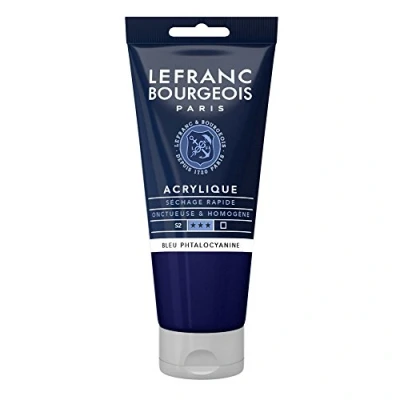 Imagen de Lefranc Bourgeois Acrílico, Azul hoggar, 80ml Tube
