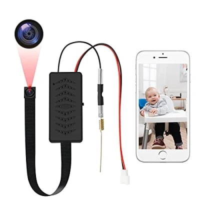 Imagen de LXMIMI Mini Cámara WiFi, HD 1080P Espía Apoyo 2,4 y 5G WiFi con Detección de Movimiento para la Vigilancia Seguridad en el Hogar App Vista Remota