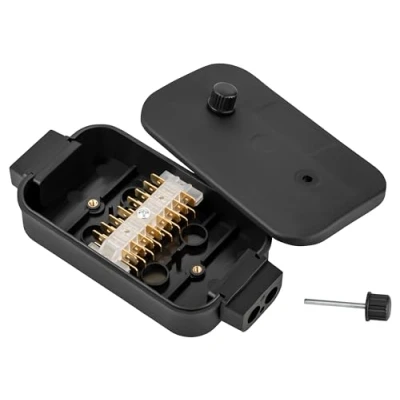 Imagen de AUTOLIGHT 24 caja de conexiones para remolques, 8 x 4 pines, distribución plástico