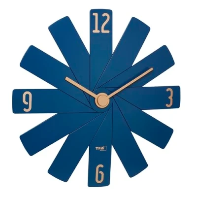 Imagen de TFA Dostmann Reloj de Pared analógico Clock in The Box 60.3020.06, Movimiento silencioso, Exclusivo para Encajar, Accesorio el hogar, diseño, con Instrucciones en vídeo, Idea Regalo,