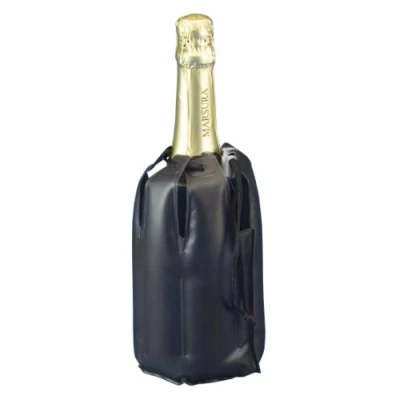Imagen de Metaltex Enfriador DE Botellas con Cordon &#039;BRRR.&#039;, Negro, Estandar