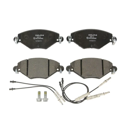 Imagen de DELPHI LP1654 Juego de pastillas freno con contacto avisador desgaste Chapa antichirridos accesorios CITROËN: C5 I Hatchback