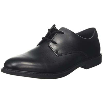 Imagen de Clarks Scala Loop Y, Zapatos de cordones derby Niños, Negro (Black Leather), 39 EU
