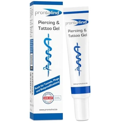 Imagen de Prontolind gel antibacteriano para piercing 10ml también ideal como ayuda estirar los agujeros de las orejas