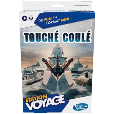 Imagen de Hasbro Gaming Tocado Fundido edición Viajes, Juego portátil para 2 Jugadores, de Viaje, niños, a Partir 7 años (versión Francesa)