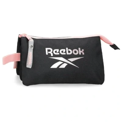 Imagen de Reebok Beverly Estuche Triple Negro 22x12x5 cms Poliéster