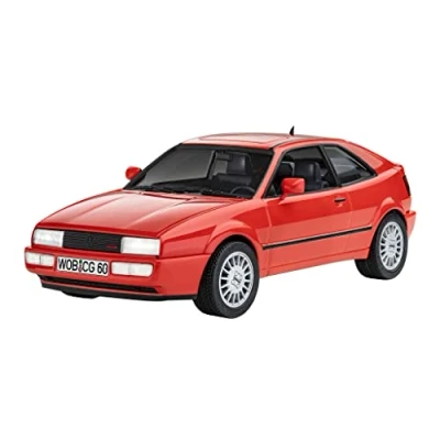 Imagen de Revell juego de construcción maquetas, regalo para Volkswagen Corrado I, escala 1:24, nivel 4, número piezas 77, a partir 12 años, niños y adultos, colores pinceles adhesivos,