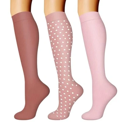 Imagen de DRESHOW Calcetines de Compresión para Hombres y Mujeres es el Mejor Running, Correr, Senderismo, Volar, Viajar