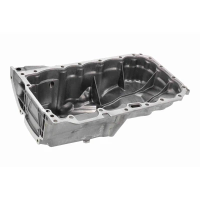 Imagen de VAICO V20 3796 Cárter de aceite con tornillo purga aceite, sin junta sensor, taladro para sensor nivel Aluminio BMW: 3 Touring