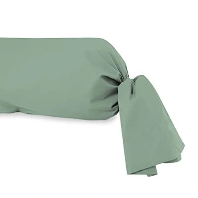 Imagen de Soleil d&#039;ocre Funda de almohada algodón 57 hilos, Verde Agua, 45 x 135 cm