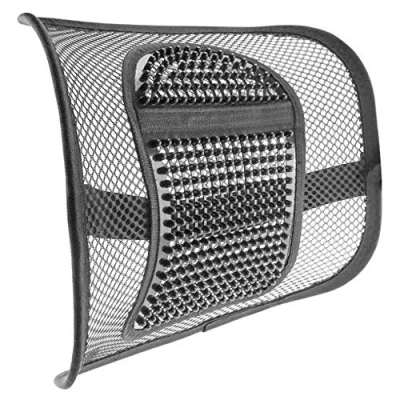 Imagen de Ghulumn soporte para respaldo en red silla de oficina, lumbar/silla correa asiento coche, alivio del dolor espalda
