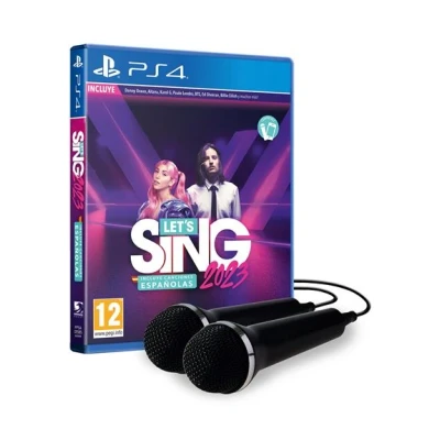 Imagen de PS4 Let&#039;s Sing 2023 (Incluye canciones españolas) + 2 Micros