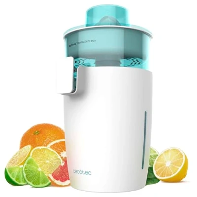 Imagen de Cecotec Exprimidor de Naranjas Electrico Torre Zitrus TowerAdjust Easy 800 White. 800W, Filtro Pulpa Ajustable, Inoxidable, 2 Conos Desmontables, Encendido Automático, BPA Free, Antigoteo