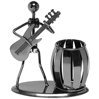 Imagen de Cisixin Accesorios de Escritorio Metal Multipropósito Guitarra del Lápiz