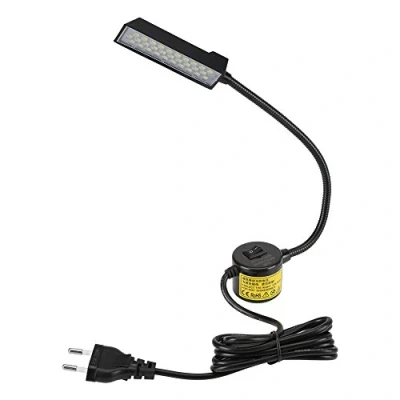 Imagen de MAGT Lámpara LED de máquina Coser, 1pc 30 luz Interruptor Base magnética para Trabajo Coser(220V)