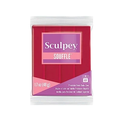 Imagen de Polyform Sculpey Su 6083 Barra de arcilla para soufflé individual, 48 g, pastel cerezas