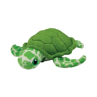 Imagen de Deluxebase EcoBuddiez Tortuga Marina Mini Peluche Elaborado con Botellas de Plástico Recicladas. Lindo Ecológico Forma Animalito para Niños Pequeños.