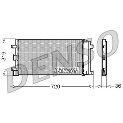 Imagen de DENSO DCN09042 Condensador con secador 720x319x36 R 134 a 720 FIAT: Doblo I Familiar, Cargo