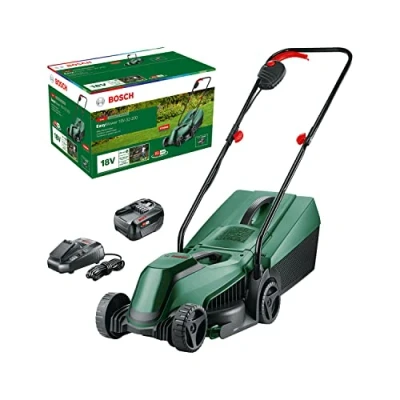 Imagen de Bosch Home and Garden cortacésped a batería EasyMower 18V 32 200 (1 de 4,0 Ah, sistema 18 V, anchura corte: cm, en embalaje cartón)