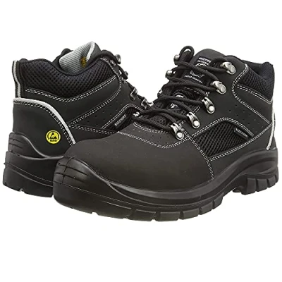Imagen de Skechers TROPHUS LETIC, Botas cortas al tobillo para Hombre, Black Nubuck Leather/Textile, 44 EU