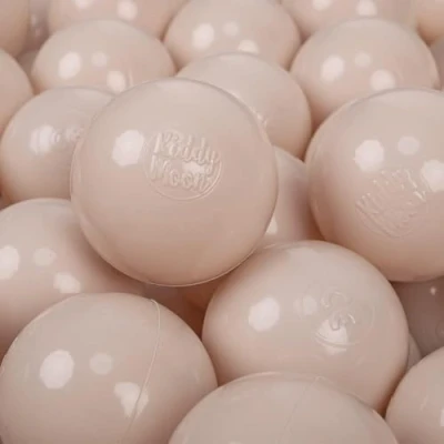 Imagen de KiddyMoon 700 ∅ 7Cm Bolas Colores De Plástico para Piscina Niños, Beige Pastel
