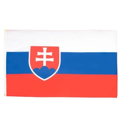 Imagen de AZ FLAG Bandera Eslovaquia 150x90 cm Eslovaca 100% Poliéster Con Ojales de Metal integrados 110g Colores Vivos Y Resistente A La Decoloración