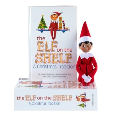 Imagen de the Elf on Shelf, una tradición navideña Alemana de los niños en Navidad/Niño Elfo, versión alemán