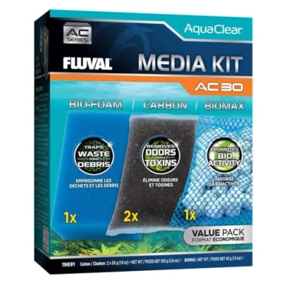Imagen de Fluval Kit Carga Mantenimiento para Filtro Mochila Acuario AquaClear AC30