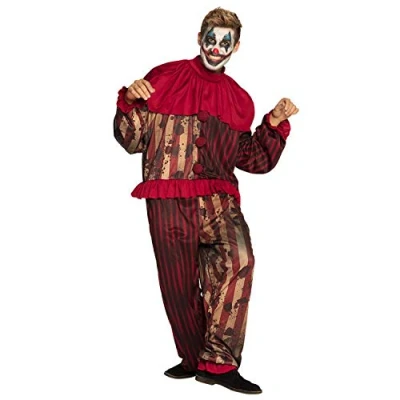 Imagen de Boland payaso de medianoche Clown Disfraz adulto (cuello, mono), multicolor, 54 56 (79195)
