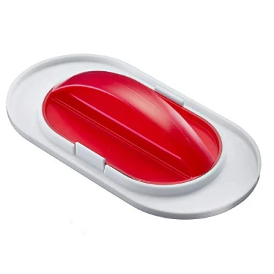 Imagen de Westmark Alisador de fondant y Espátula para crema, 2 en 1, grande pequeña, Plástico, Blanco/rojo, 30482280