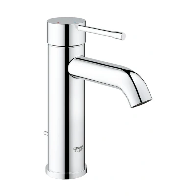 Imagen de Grohe Essence Grifo de lavabo monomando con vaciador automático y función ahorro energético, conexiones flexibles (Ref. 23591001)
