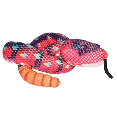 Imagen de Wild Republic Serpiente Rojo y Verde, Snakesss Peluche, 137 cm, Multicolor (1) , color/modelo surtido