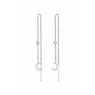 Imagen de Elli Crescent MOON Pendientes silvercoloured, Mujer, Talla: One Size, Silver coloured