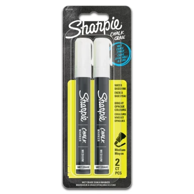 Imagen de Rotulador de tiza Sharpie blanco 2 piezas