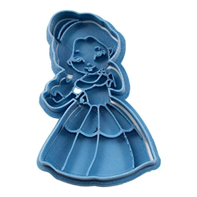 Imagen de Cuticuter Bella Chibi Princesa Cortador de Galletas, Plástico, Azul, 8x7x1.5 cm