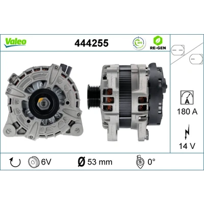 Imagen de VALEO 444255 Alternador 14V 180A LAND ROVER: Discovery 5