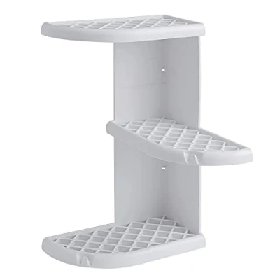 Imagen de Gedy Oscar Porta Objetos Ducha, Resinas termoplásticas, Blanco, 23x23x37,3