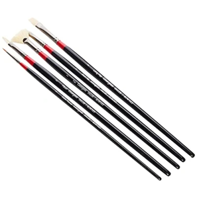 Imagen de Daler Rowney Georgian Estuche Pinceles Mango Largo 500 5 Unidades