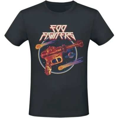 Imagen de Foo Fighters Ray Gun Hombre Camiseta Negro L 100% algodón Vorne Bedruckt Regular