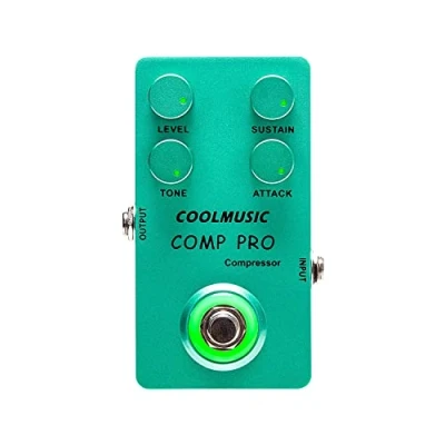 Imagen de Coolmusic C CS01 pedal de compresor, Guitarra Comp Efecto compresión eléctrica y bajo True Bypass