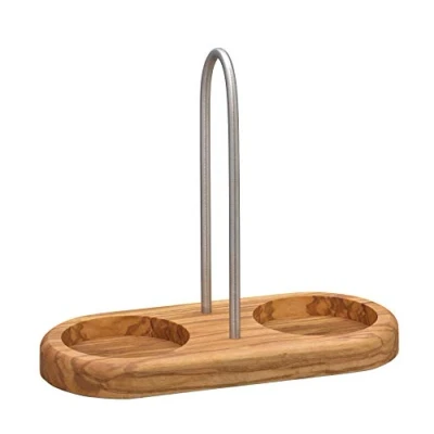 Imagen de Zassenhaus 0000036060 Molinillo Posavasos con mango de madera olivo, acero inoxidable, color marrón