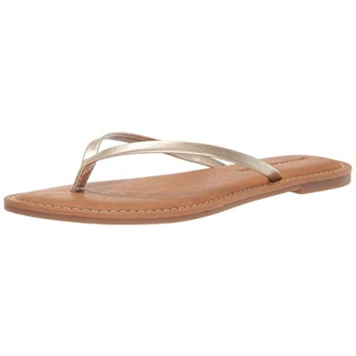 Imagen de Amazon Essentials Chancleta Mujer, Dorado, 43 EU