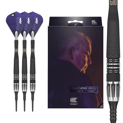 Imagen de Target Darts Phil Taylor Power 9 Five Gen 10 20G 95% Juego de Dardos tungsteno Punta Blanda
